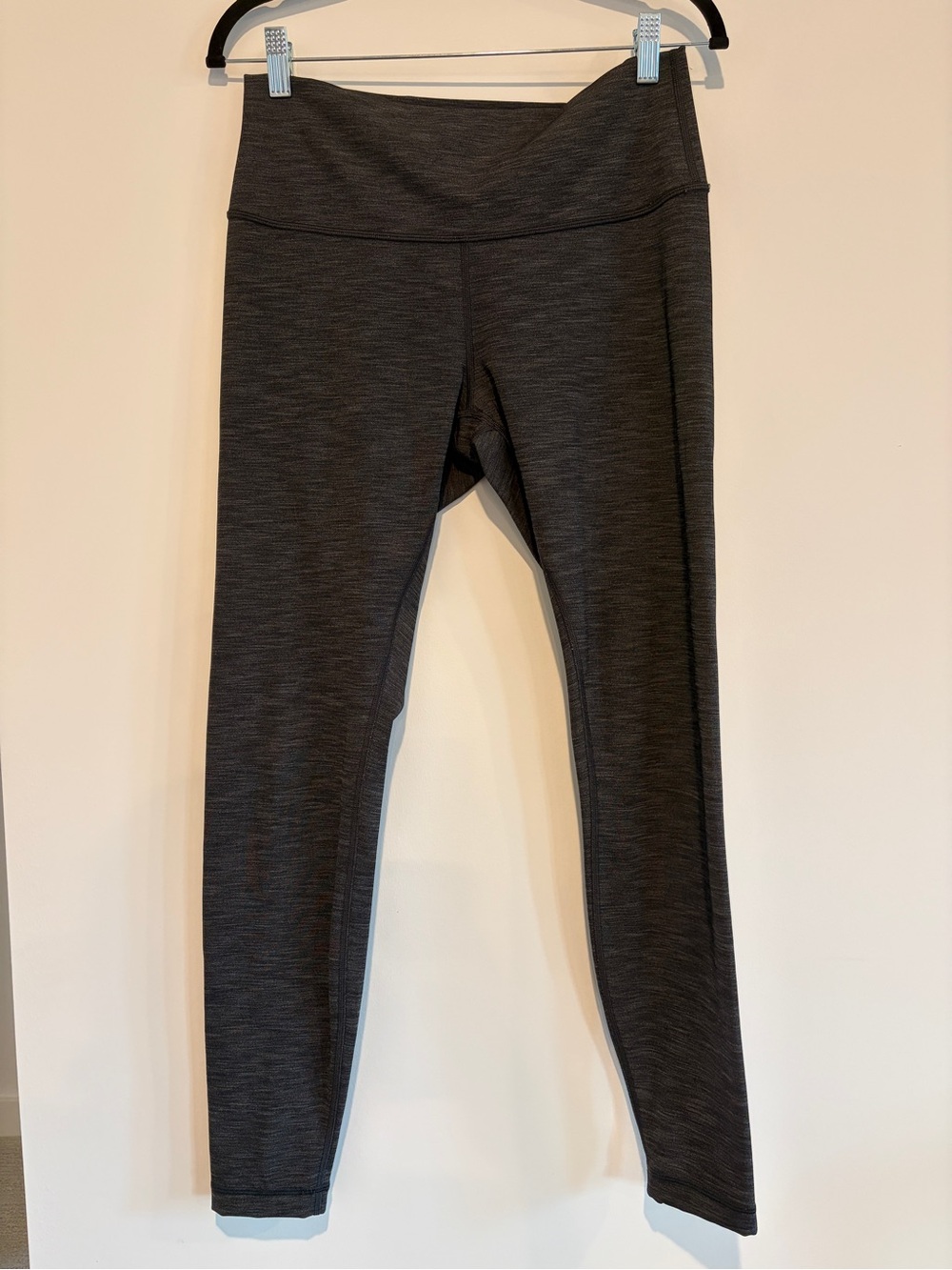 lululemon Wunder Under High-Rise Tight Heathered Black Gray Size 10
